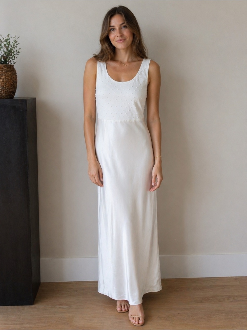 Victoria's Secret Satin White Slip Dress